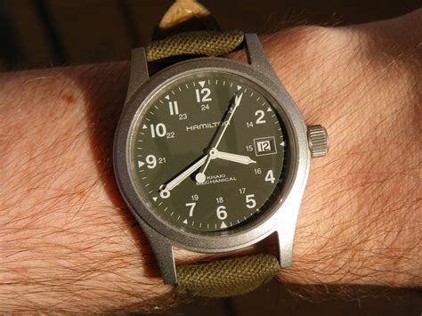 New watch arrival: Hamilton Khaki Field mechanical green dial!