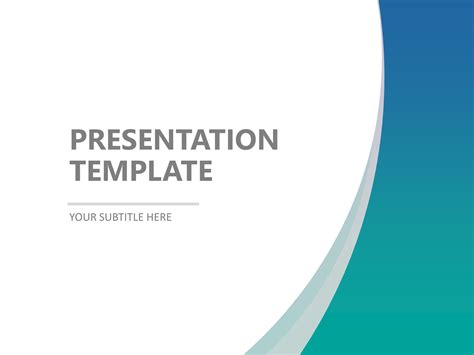 Green Gradient Background PowerPoint Template