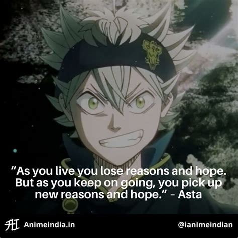 Black Clover Quotes - Asta | Black clover anime, Anime quotes ...