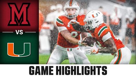 Miami (OH) vs. Miami Game Highlights | 2023 ACC Football