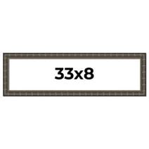 25x10 Frame Black Solid Wood Picture Frame Width 1.125 Inches ...