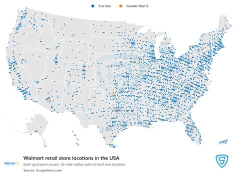 Map Of Walmart Locations In USA | Printable Map Of USA