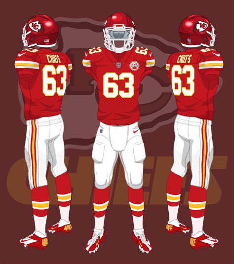 Kansas City Chiefs uniforms by CoachFieldsOfNOLA on DeviantArt