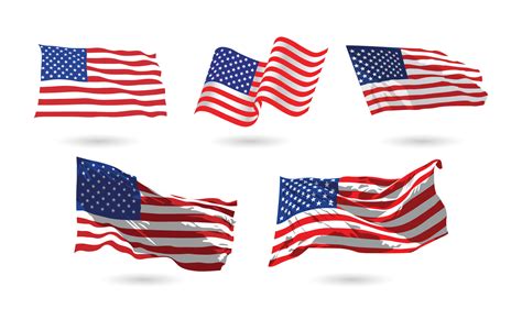 American Flag Waving Vector Art, Icons, and Graphics for Free Download