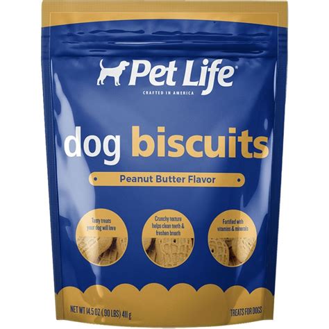 PEANUT BUTTER 14oz PET LIFE DOG BISCUITS - Captivating Canines