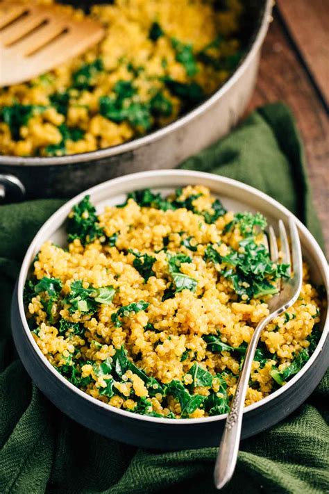 Simple Kale Quinoa (Vegan, Gluten Free) - The Veggie Chick