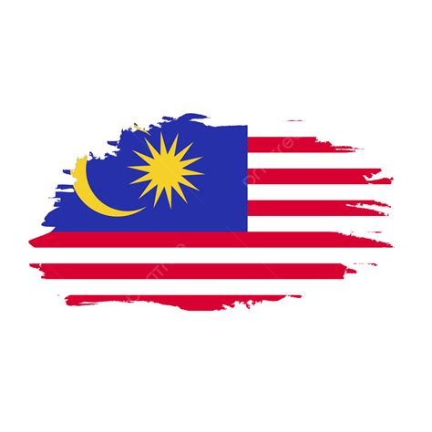 Malaysia National Flag Design Vector Image With Transparent Background ...