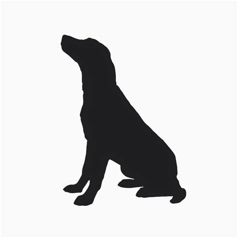 Dog Sitting Side View Silhouette You can download 516x598 human ...