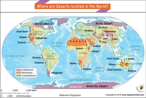 Where are Deserts Located?