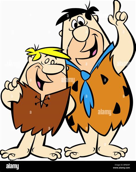 BARNEY RUBBLE & FRED FLINSTONE THE FLINTSTONES (1960 Stock Photo ...