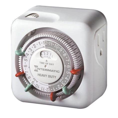 Intermatic 15 Amp Heavy Duty Indoor Plug-In Dial Timer-TN311 - The Home ...