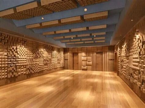 2018 Professional Acoustic Sound Diffuser Material Wooden Acoustical ...