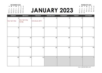 Printable 2023 UK Calendar Templates with Holidays - CalendarLabs