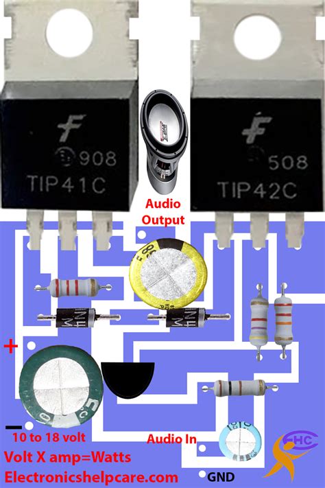 Microphone Amplifier Circuit Using Transistor