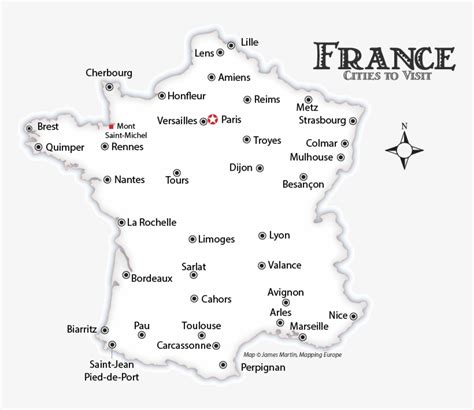 France Cities Map - Map Of France With Giverny Transparent PNG ...