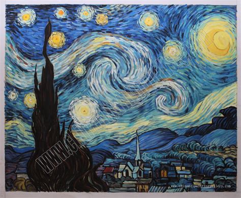 Starry Night - Van Gogh - oil painting reproduction - China Oil ...