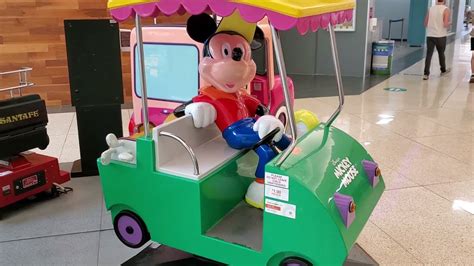 EMT Mickey Mouse Golf Cart Kiddie Ride - YouTube