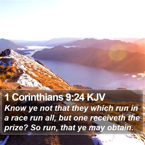 1 Corinthians 9:24 KJV Bible Verse Images