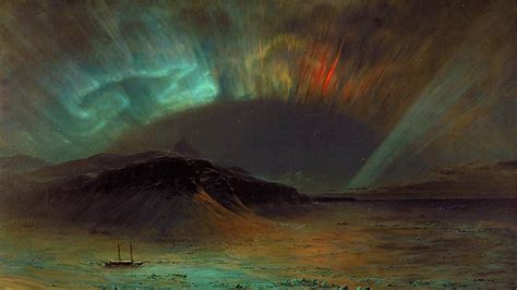 1859 Aurora Storm - Frederic Edwin Church's 1865 painting "Aurora ...