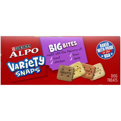 Purina ALPO Dog Treats, Variety Snaps Big Bites (32 oz) - Instacart