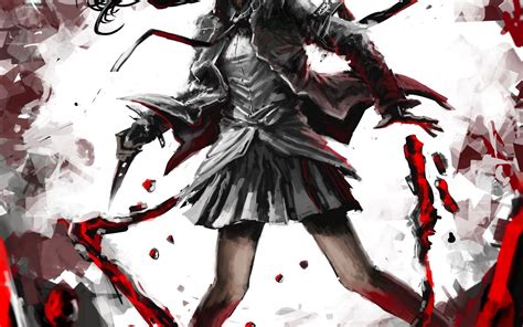 anime Girls, Digital Art, Blood, Knife Wallpapers HD / Desktop and ...