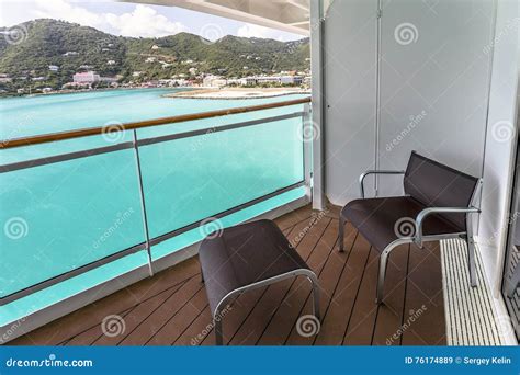 Balcony View on Cruise Ship Stock Image - Image of white, vessel: 76174889