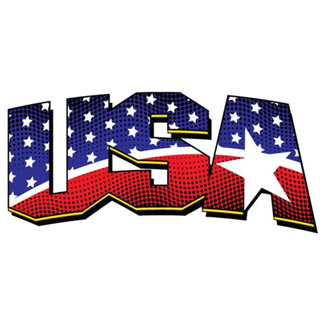 USA Flag Font Design T-Shirt • Threadrock - ClipArt Best - ClipArt Best