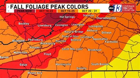 Fall leaves reach peak color during next 2-3 weeks