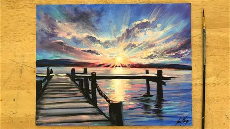 Sunset Beach Painting Step By Step – Warehouse of Ideas