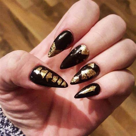 Black & Gold Nail Designs: 51 Fabulous Ways To Rock'em