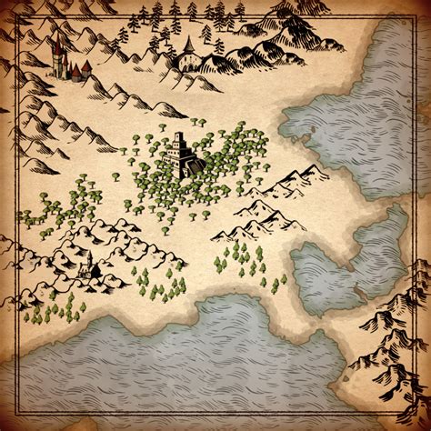 Old Cartography Ultimate Mountains Pack | Fantasy Map Assets