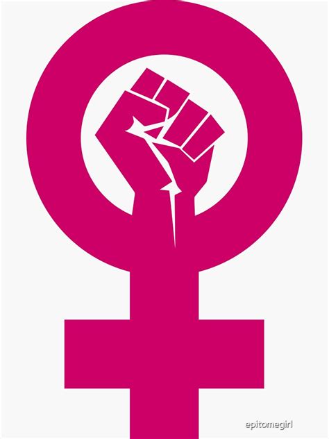 "Feminist Woman Symbol" Sticker for Sale by epitomegirl | Redbubble