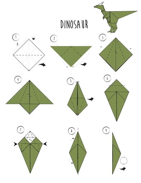 wikiHow — Rawr - Origami Dinosaur! And 2 More Ways to Make... | Kids ...