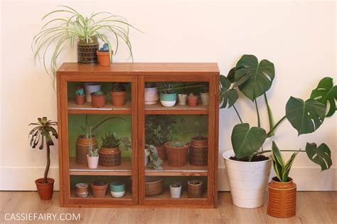 How to upcycle a mid-century unit into an indoor plant nursery