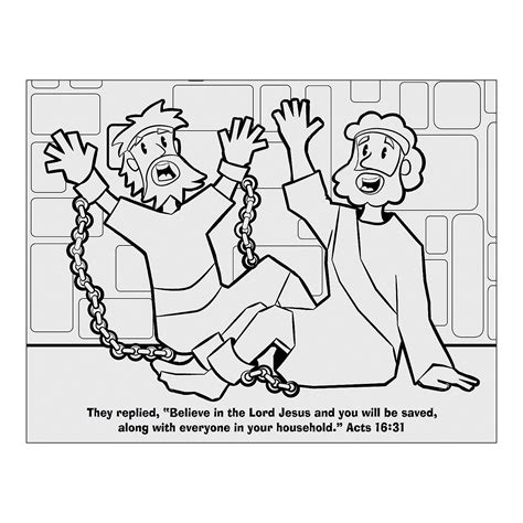 Paul In Prison Coloring Pages