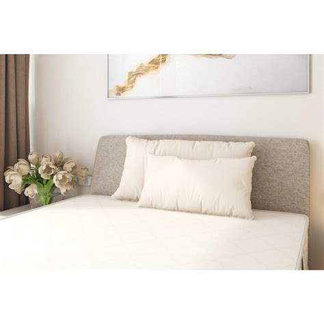 OMI Modern White Organic Spiraled Wool Pillow - Queen | Kathy Kuo Home