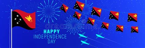 Papua New Guinea Independence Day Greeting Card. Stock Vector ...