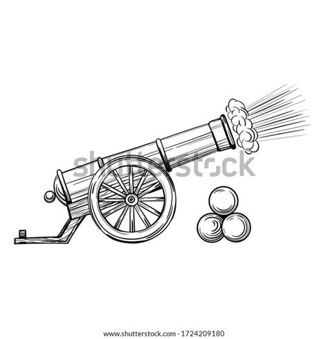 2,357 Cannon Sketch Images, Stock Photos & Vectors | Shutterstock