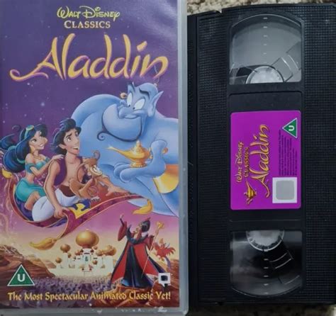 WALT DISNEY CLASSICS Aladdin (VHS/SH, 1994) UK Rare Vintage Retro £4.50 ...