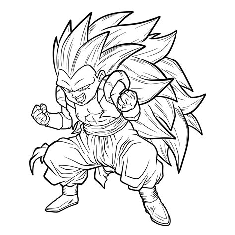 Learn How to Draw Super Saiyan 3 Gotenks: From Fusion to Fierce