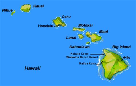 Hawaii Island Map With Names - New Gadget