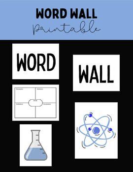 Science Word Wall Bulletin Board Printable by Teach Science with Flair