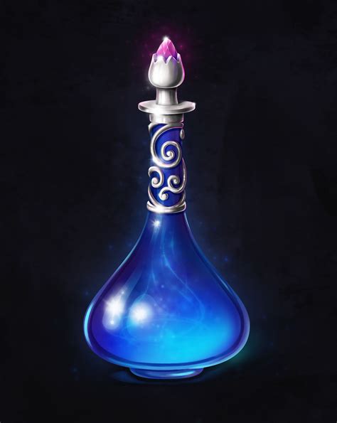 ArtStation - Magic Dream Potion, Anna Emelyanova / bottle of mana (마력이 ...