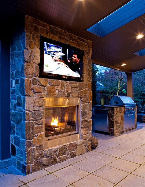 TV Above Fireplace Design Ideas