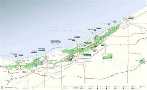 Indiana Dunes State Park Map – The World Map