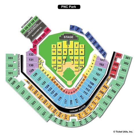 PNC Park, Pittsburgh PA - Seating Chart View