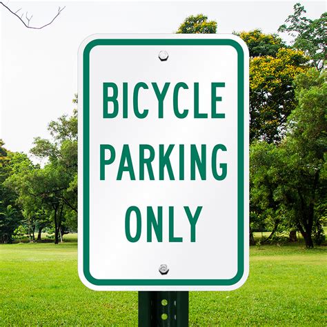 Bicycle Parking Only Sign, SKU: K-1854