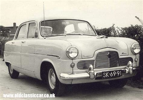 A 1955 Ford Zephyr Six saloon photographed in the 1950s.