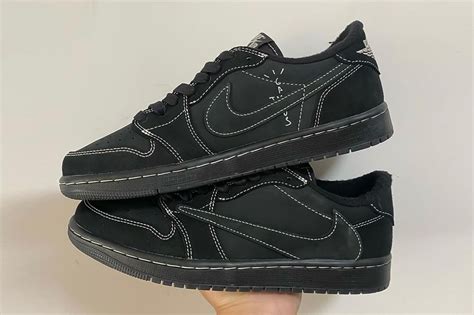 Air Jordan 1 Low x Travis Scott OG SP "Black Phantom" With Swapped Laces