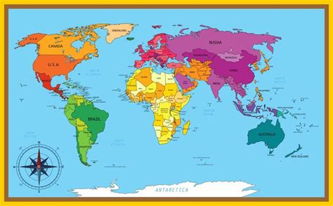 Large World Map - 10 Free PDF Printables | Printablee | World map ...